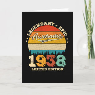 Tarjeta Jueves de cumpleaños 1938, 87 años, increíble rega
