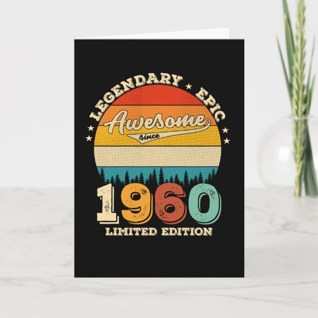 Tarjeta Jueves de cumpleaños 1960, 65 años, maravilloso re (Anverso)
