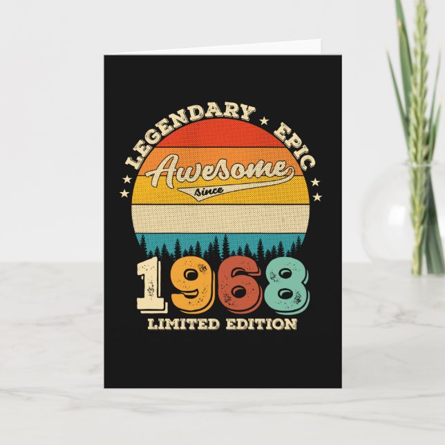 Tarjeta Jueves de cumpleaños 1968, 57 años, increíble rega (Anverso)