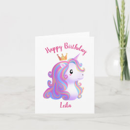 Tarjeta Jueves de cumpleaños de Unicornio