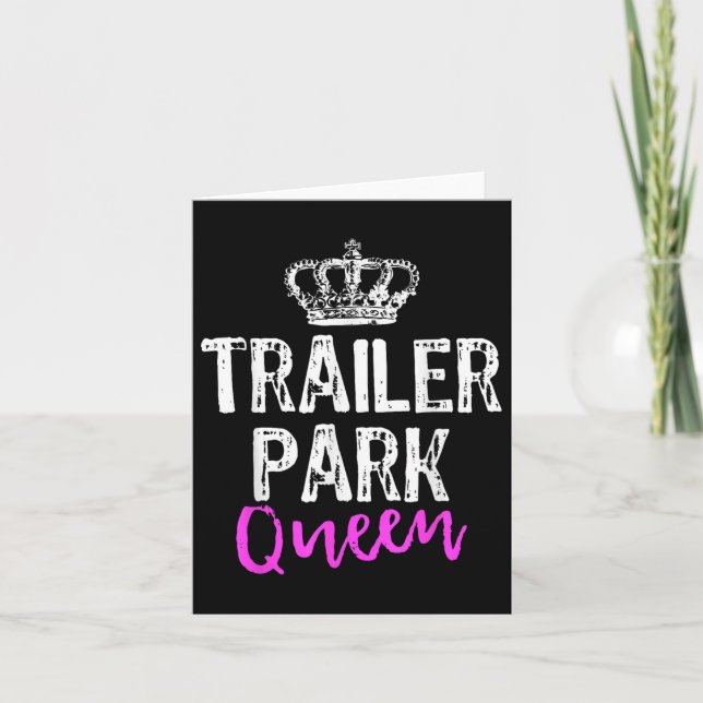 Tarjeta Juez de regalo para el camping de la Reina Funny C (Anverso)