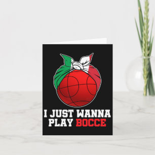 Tarjeta Jugador Bocci Italiano de Bowling para mujeres Boc