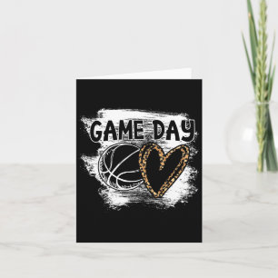 Tarjeta Jugador Bysketbyll Juego Día Leopard Cheetah Byske