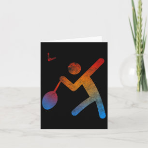 Tarjeta Jugador campeón de Badminton T Shirt Play Racket