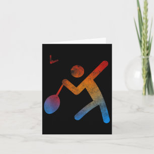 Tarjeta Jugador campeón de Badminton T Shirt Play Racket