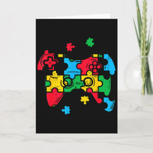 Tarjeta Jugador Conciencia Del Autismo Asd Gaming Chicos N