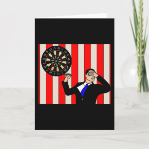 Tarjeta Jugador Dart Dartboard con Flechas de dardos