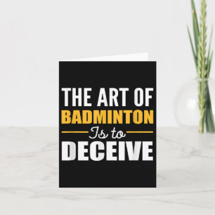 Tarjeta Jugador De Badminton
