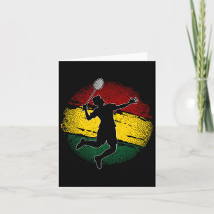 Tarjeta Jugador de Badminton Bandera ghanesa Ghana 1
