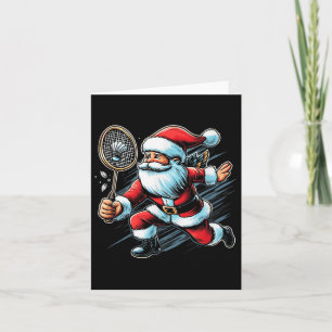 Tarjeta Jugador de bádminton de Santa Genial Deportes Afic