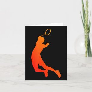 Tarjeta Jugador de bádminton de squash de bádminton de shu