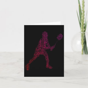 Tarjeta Jugador de bádminton de squash de bádminton Volant