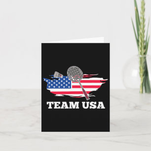Tarjeta Jugador de Badminton del equipo norteamericano de