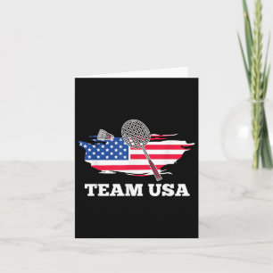 Tarjeta Jugador de Badminton del equipo norteamericano de 