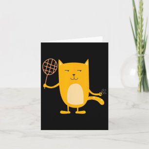 Tarjeta Jugador de bádminton gráfico de gato Deportes Lanz