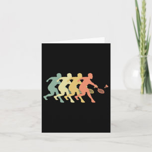 Tarjeta Jugador de Badminton - Idea de Regalo Retro Badmin