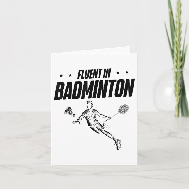 Tarjeta Jugador de bádminton lanzadera  (Anverso)