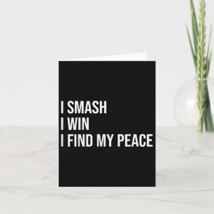 Tarjeta Jugador de bádminton Meme Cita de autocuidado 