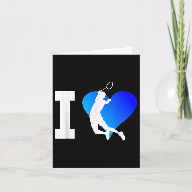 Tarjeta Jugador de Badminton Mens Shuttle Squash Women (Anverso)