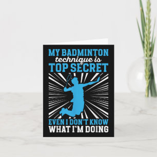 Tarjeta Jugador de bádminton _ Mi técnica de bádminton 