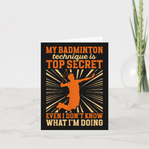 Tarjeta Jugador de bádminton _ Mi técnica de bádminton 
