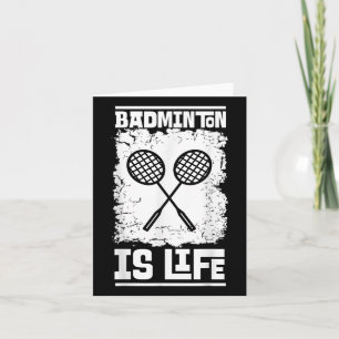 Tarjeta Jugador de bádminton - Raqueta Volante Bádminton 