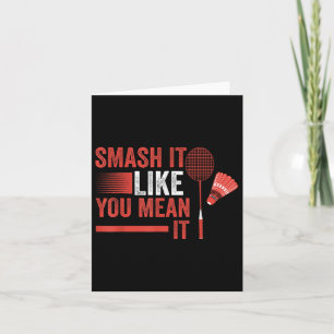 Tarjeta Jugador de bádminton Shuttle 