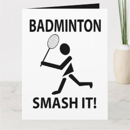 Tarjeta Jugador de Bádminton Smash It Sports Bádminton