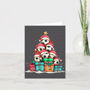 Tarjeta Jugador de Balón de Fútbol Le Árbol de Navidad Xma