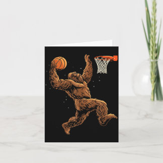 Tarjeta Jugador de Baloncesto Bigfoot Sasquatch Divertido