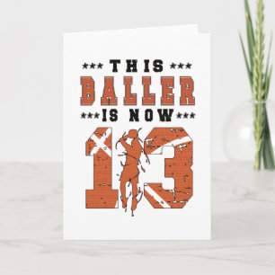Tarjeta Jugador de baloncesto de 13 años