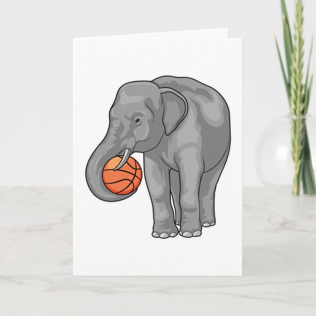 Tarjeta Jugador de baloncesto de elefantes Baloncesto (Anverso)