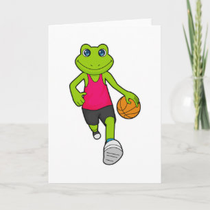 Tarjeta Jugador de baloncesto de rana Baloncesto