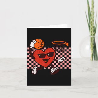 Tarjeta Jugador de Baloncesto Infantil Gráfico Corazón Ret