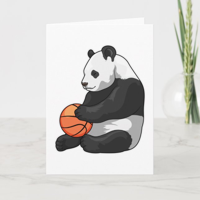 Tarjeta Jugador de baloncesto Panda (Anverso)