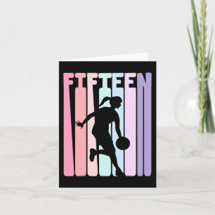 Tarjeta Jugador de baloncesto Retro de 15 años de edad