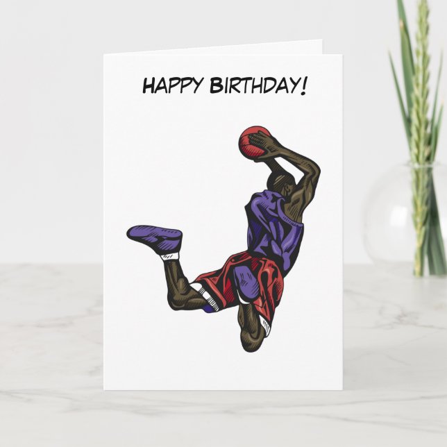 Tarjeta Jugador de baloncesto Slam Dunk (Anverso)