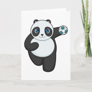 Tarjeta Jugador de balonmano Panda Balonmano