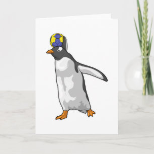 Tarjeta Jugador de balonmano Penguin Balonmano