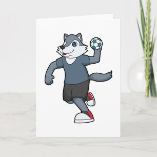 Tarjeta Jugador de balonmano Wolf Balonmano