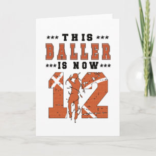 Tarjeta Jugador de básquetbol de 12 años