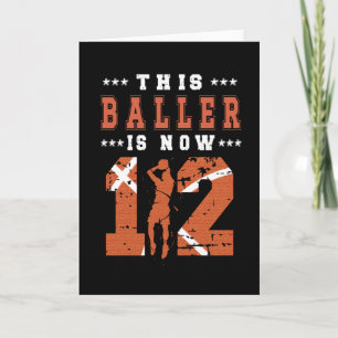 Tarjeta Jugador de básquetbol de 12 años