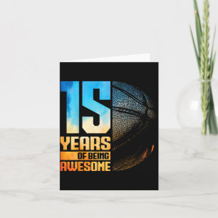 Tarjeta Jugador de béisbol varón cumpleaños 15 años