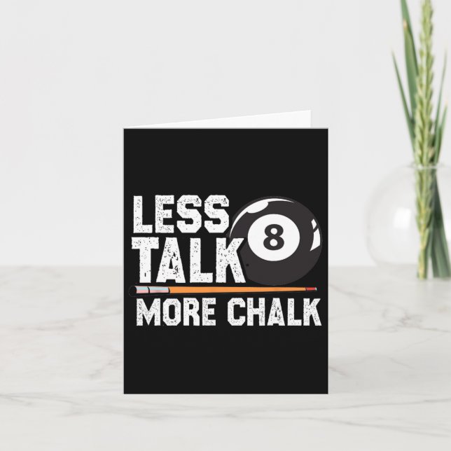 Tarjeta Jugador de billar de billar de billar con menos ll (Anverso)