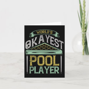 Tarjeta Jugador de billar de Billiards Worlds Okayest