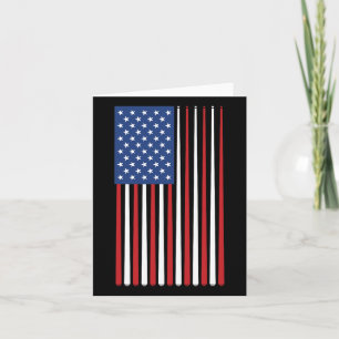 Tarjeta Jugador De Billiards Usa Bandera Estadounidense Pi