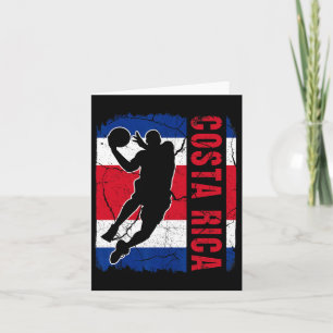 Tarjeta Jugador de Bysketbyll de Costa Rica Bandera Oeste