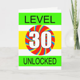 Tarjeta Jugador de computadoras de cumpleaños número 30