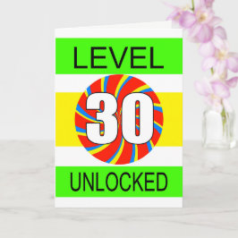 Tarjeta Jugador de computadoras de cumpleaños número 30