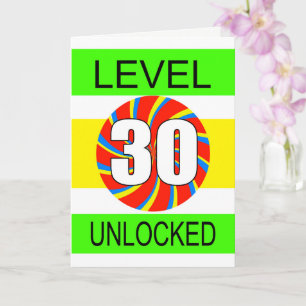 Tarjeta Jugador de computadoras de cumpleaños número 30